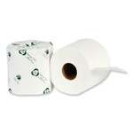 Eco Green Recycled 2-Ply Standard Toilet Paper, Septic Safe, White, 4.25" Wide, 500 Sheets/Roll, 80 Rolls/Carton (APAEB8542) Product Image 