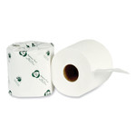 Eco Green Recycled 2-Ply Standard Toilet Paper, Septic Safe, White, 4" Wide, 500 Sheets/Roll, 80 Rolls/Carton (APAEB8003) View Product Image