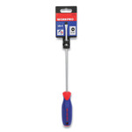Workpro Straight-Handle Cushion-Grip Screwdriver, 1/4" Slotted Tip, 8" Shaft (GSLW021015WE) Product Image 