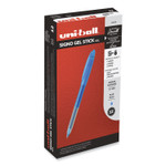 uniball Signo Gel Pen, Stick, Medium 0.7mm, Blue Ink, Blue/Frost Barrel, Dozen (UBC69055) View Product Image