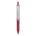 Pilot VBall RT Liquid Ink Roller Ball Pen, Retractable, Fine 0.7 mm, Red Ink, Red/White Barrel, Dozen (PIL26208DZ) View Product Image