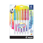 Frixion Colors Erasable Porous Point Pen, Stick, Bold 2.5 Mm, Six Assorted Artistic Ink Colors, White Barrel, 6/pack View Product Image