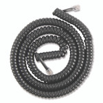 Power Gear Coiled Phone Cord, Plug/Plug, 12 ft, Black PWG2763986177 View Product Image