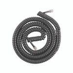 Power Gear Coiled Telephone Cord, Plug/Plug, 25 ft, Black View Product Image