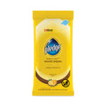 Pledge Lemon Scent Wet Wipes, Cloth, 7 x 10, White, 24/Pack View Product Image