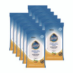 Pledge Multi-Surface Cleaner Wet Wipes, Cloth, 7 x 10, Fresh Citrus, White, 25/Pack, 12 Packs/Carton View Product Image