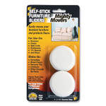 Master Caster Mighty Movers Self-Stick Furniture Sliders, Round, 2.25" Diameter, Beige, 4/Pack View Product Image
