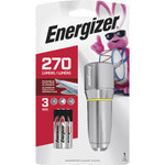 Energizer Vision HD Compact Flashlight - LED - 270 lm Lumen - 3 x AA - Battery - Metal Product Image 