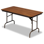 Iceberg OfficeWorks Commercial Wood-Laminate Folding Table, Rectangular, 60" x 30" x 29", Oak View Product Image