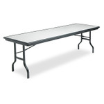 Iceberg IndestrucTable Ultimate Folding Table, Rectangular, 96" x 30" x 29", Granite/Black (ICE65137) View Product Image