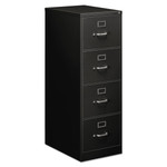 Economy Vertical File, 4 Legal-Size File Drawers, Black, 18" x 25" x 52" (ALEHVF1952BL) Product Image 
