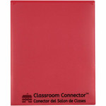 C-Line Classroom Connector Letter Report Cover - 8 1/2" x 11" - 2 Internal Pocket(s) - Red Product Image 