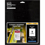 Avery UltraDuty Plastic Tags, 5.5" x 2.83" , White(62400) - 2.92" Length x 5.50" Width - Plastic, Polyester - Matte White Product Image 