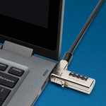 5340016952546, SKILCRAFT Kensington Laptop/Tablet Combination Computer Lock, 6 ft Carbon Steel Cable, Black (NSN6952557) Product Image 