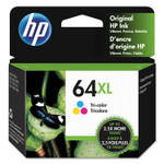 HP 64XL, (N9J91AN) High-Yield Tri-Color Original Ink Cartridge View Product Image
