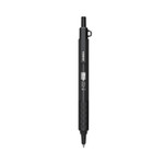 Zebra X-701 Ballpoint Pen, Retractable, Fine 0.7 mm, Black Ink, Black Barrel (ZEB29811) View Product Image