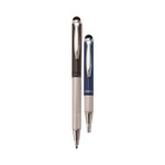 Zebra StylusPen Telescopic Ballpoint Pen/Stylus, Retractable, Medium 1 mm, Black Ink, Blue/Gray Barrel, 2/Pack (ZEB33602) View Product Image