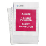 C-Line Standard Weight Poly Sheet Protectors, Clear, 2", 11.75 x 8.25, 50/Box View Product Image
