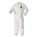 KleenGuard A40 Coveralls, White, Large, 25/Carton (KCC44303) View Product Image