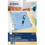Avery Durable Plastic Write-On Dividers 5" x 8" , 5 tabs" 5" x 8" , 5 tabs - 5 x Divider(s) - Write-on Tab(s) - 5 - 5 Tab(s)/Set - 5.5" Divider Width x 8.50" Divider Length Product Image 