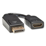 Tripp Lite by Eaton DisplayPort to HDMI Adapter Cable, 6", Black View Product Image