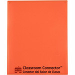 C-Line Classroom Connector Letter Report Cover - 8 1/2" x 11" - 2 Internal Pocket(s) - Orange Product Image 