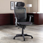 Lorell High Back Chair, Mesh, 28-1/2"x28-1/2"x51", Black (LLR60324) View Product Image