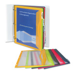 C-Line Binder Pocket With Write-On Index Tabs, 9.88 x 11.38, Assorted, 5/Set View Product Image