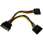 StarTech.com 6in SATA Power Y Splitter Cable Adapter Product Image 