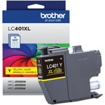 Brother LC401XLYS Original High Yield Inkjet Ink Cartridge - Single Pack - Yellow - 1 Each Product Image 
