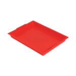 deflecto Little Artist Antimicrobial Finger Paint Tray, 16 x 1.8 x 12, Red View Product Image