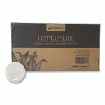 Emerald Plant to Plastic Fully Closed PLA Hot Cup Lid, Fits 8 oz to 20 oz Hot Cups, Plastic, White, 50/Pack, 20 Packs/Carton View Product Image