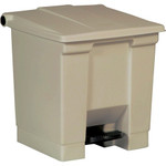 Rubbermaid Commercial Products Step On Container,8 Gallon,16-1/4"x15-3/4"x17-1/8",Beige (RCP614300BG) View Product Image