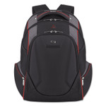 Solo Launch Laptop Backpack, Fits Devices Up to 17.3", Polyester, 12.5 x 8 x 19.5, Black/Gray/Red (USLACV7114) View Product Image
