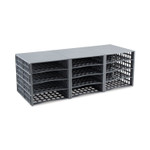 Advantus Snap Configurable Tray System, 12 Compartments, 22.75 x 9.75 x 13, Gray View Product Image