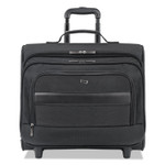 Solo Classic Rolling Overnighter Case, Fits Devices Up to 15.6", Ballistic Polyester, 16.14 x 6.69 x 13.78, Black (USLB644) Product Image 