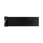 Adesso Slimtouch 232 Antimicrobial Waterproof Flex Keyboard, 120 Keys, Black View Product Image