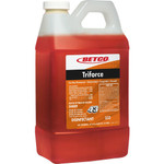 Betco FastDraw 43 Triforce Titan Disinfectant - Concentrate - 67.6 fl oz (2.1 quart) - Fresh Scent - Disinfectant - Orange Product Image 