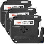 P-touch P-touch Nonlaminated M Series Tape Cartridge - 1/2" Width x 26 1/5 ft Length - Rectangle - Direct Thermal - White - Self-adhesive, Non-laminated - (BRTMK232BD) Product Image 