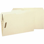 Business Source 1/3 Tab Cut Legal Recycled Fastener Folder - 8 1/2" x 14" - 2 Fastener(s) - 10% Recycled Product Image 