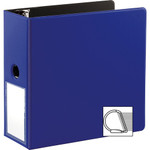 Business Source 5" D-Ring Binder - 5" Binder Capacity - 1050 Sheet Capacity - Fastener(s): Slant D-Ring - Pocket(s): Internal - Navy Product Image 