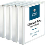 Business Source Basic D-Ring View Binders - 1 1/2" Binder Capacity - Letter - 8 1/2" x 11" Sheet Size - 375 Sheet Capacity - 3 Ring(s) Product Image 