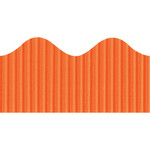 Bordette Decorative Border - Rectangle with Scalloped Trim Shape - Pin-up - Fadeless - 4" Height x 2.25" Width x 600" Length - Orange Product Image 