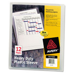 Avery Heavy-Duty Plastic Sleeves, Letter Size, Clear, 12/Pack (AVE72611) View Product Image