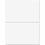 Business Source Multipurpose Shipping Labels - 5 1/2" Width x 8 1/2" Length - Permanent Adhesive - Rectangle - Laser, Inkjet - 2 / Sheet Product Image 