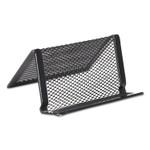 Universal Mesh Metal Business Card Holder, Holds 50 2.25 x 4 Cards, 3.78 x 3.38 x 2.13, Black (UNV20005) View Product Image