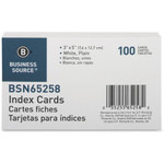 Business Source Plain Index Cards - 5" Width x 3" Length Product Image 