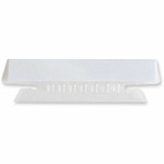 Business Source Plastic Clear Tabs - 25 Tab(s) - 3.50" Tab Width - Clear Plastic Tab(s) Product Image 