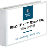 Business Source Tabloid-size Round Ring Reference Binder (BSN45101) View Product Image