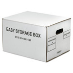 AbilityOne 8115016463158, SKILCRAFT Easy Storage Box, Letter/Legal Files, 14.75" x 12" x 9.5", White, 12/Bundle View Product Image